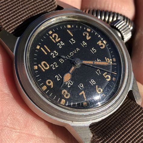 vintage bulova military watches